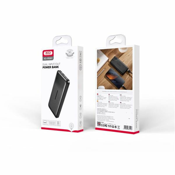 Powerbank XO Schwarz 10000 mAh
