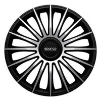 Radkappe Sparco Torino CS5 Schwarz Silberfarben 15" (4 uds)