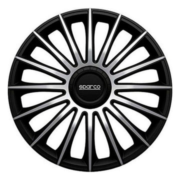 Radkappe Sparco Torino CS5 Schwarz Silberfarben 15" (4 uds)