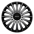 Radkappe Sparco Torino CS5 Schwarz Silberfarben 15" (4 uds)