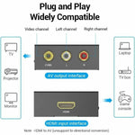 RCA-zu-HDMI-Adapter Vention AEEB0 Schwarz