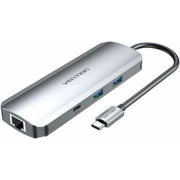 Hub USB Vention TOMHB 100 W Silberfarben