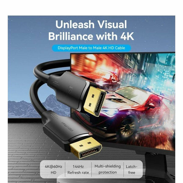 DisplayPort-Kabel Vention HAKBH Schwarz 2 m