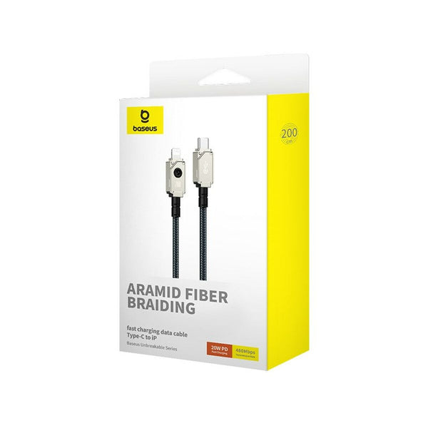 USB-C auf Lightning Verbindungskabel Baseus P10355803221-01 Weiß Schwarz 2 m