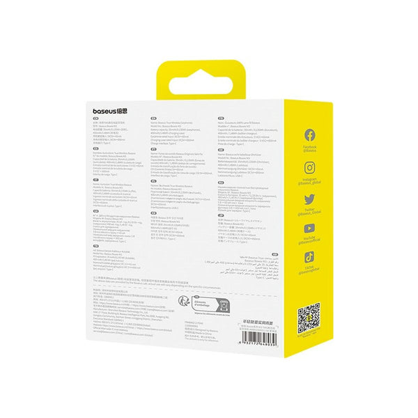 Kabellose Kopfhörer mit Ladebox Baseus Bowie M3 Blau