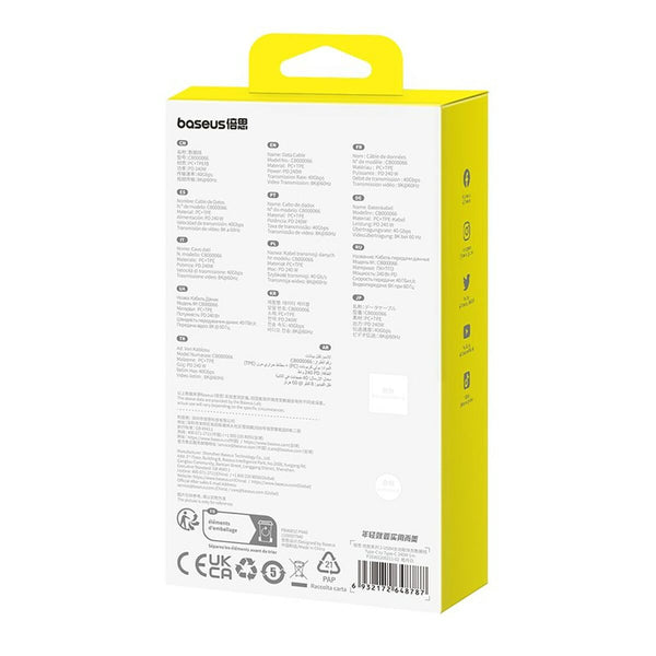 USB-C zu USB-C-Kabel Baseus P10365200211-02 Weiß 1 m