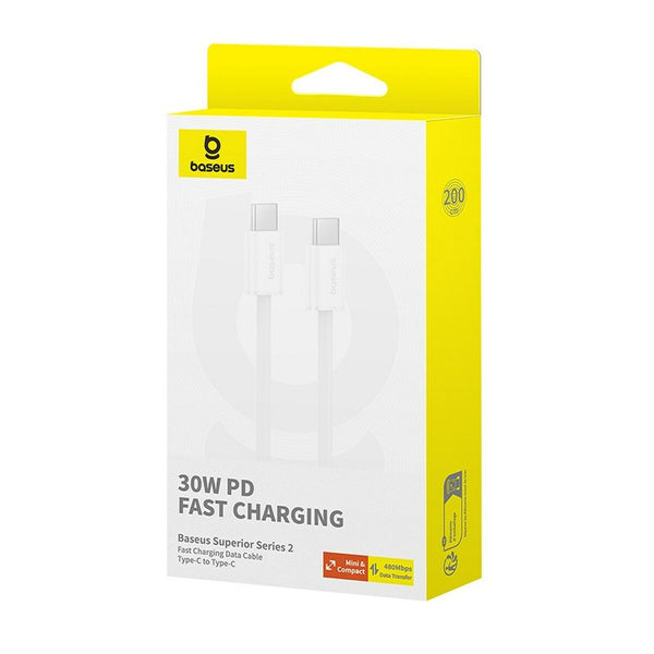 USB-C zu USB-C-Kabel Baseus P10365200211-01 Weiß 2 m