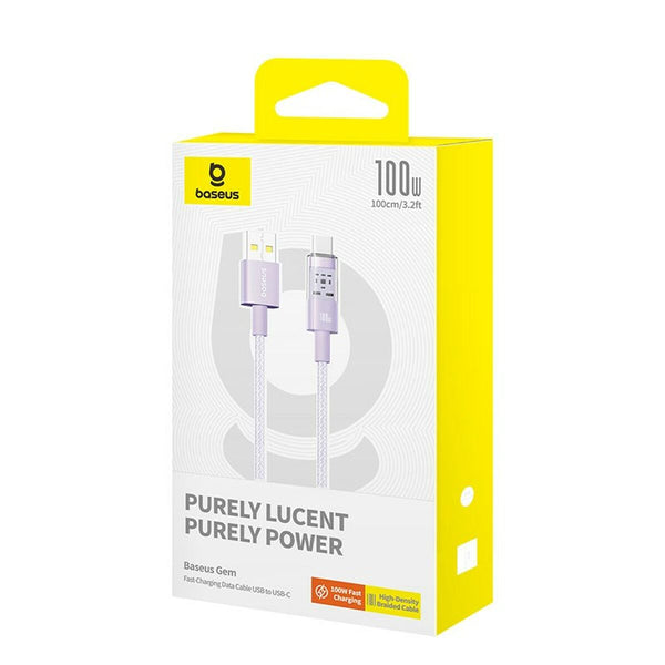 USB A zu USB-C-Kabel Baseus P10373002511-00 Purpur 1 m