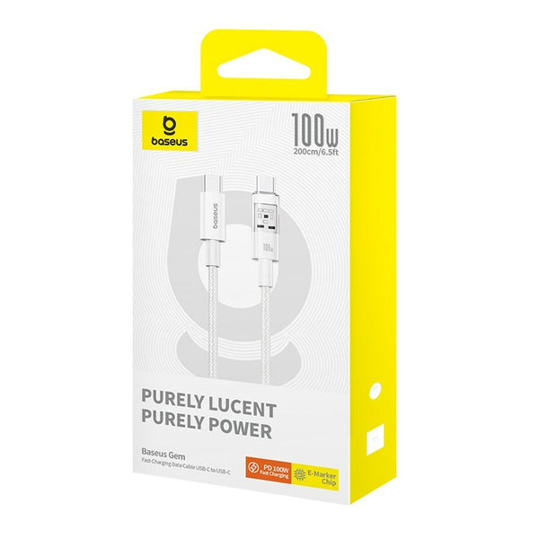 USB-C zu USB-C-Kabel Baseus P10373000211-01 Weiß 2 m