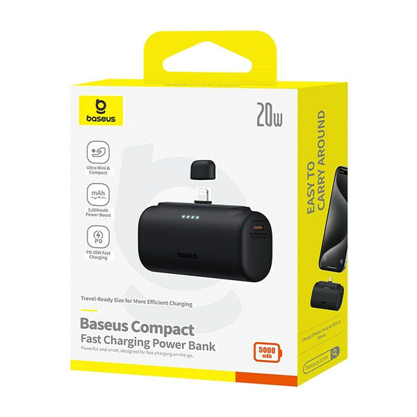 Powerbank Baseus P10068307113-00 Schwarz 5000 mAh