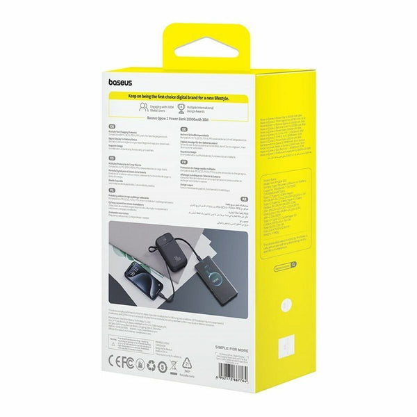 Powerbank Baseus P10055009113-00 Schwarz 20000 mAh