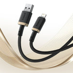 USB auf Lightning Verbindungskabel Baseus P10377801U01-00 Schwarz Gold 1 m