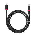 USB-C auf Lightning Verbindungskabel Baseus P10377800U01-01 Schwarz Rot 1 m