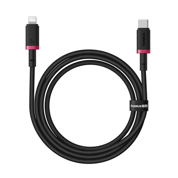 USB-C auf Lightning Verbindungskabel Baseus P10377800U01-01 Schwarz Rot 1 m