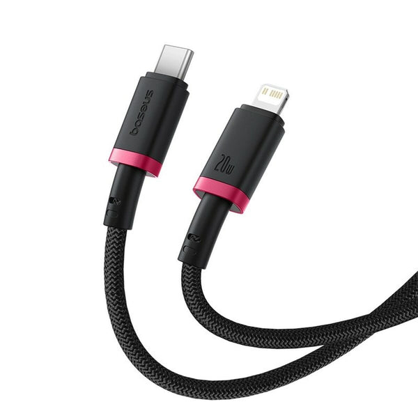 USB-C auf Lightning Verbindungskabel Baseus P10377800U01-01 Schwarz Rot 1 m