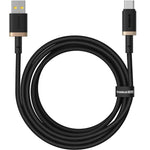 USB A zu USB-C-Kabel Baseus P10377802U01-02 Schwarz Gold 2 m