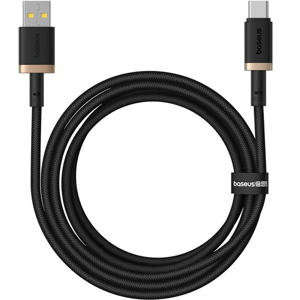 USB A zu USB-C-Kabel Baseus P10377802U01-02 Schwarz Gold 2 m