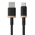 USB A zu USB-C-Kabel Baseus P10377802U01-02 Schwarz Gold 2 m