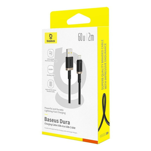 USB A zu USB-C-Kabel Baseus P10377802U01-02 Schwarz Gold 2 m