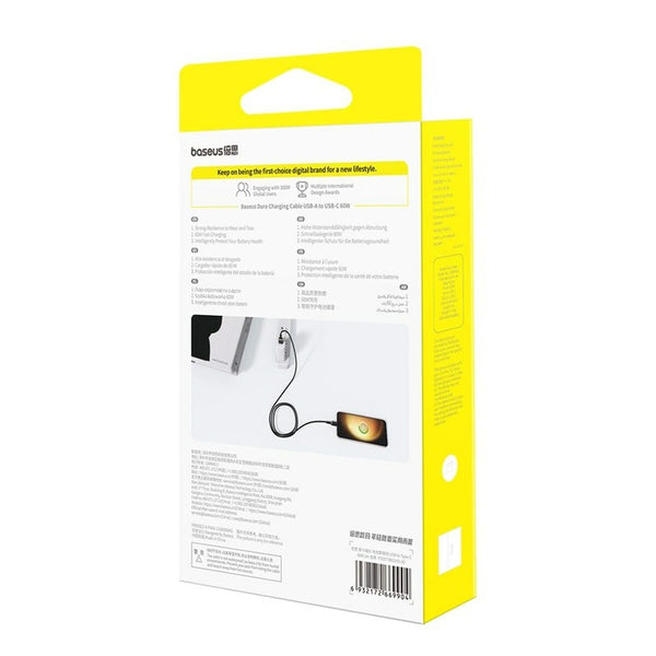 USB A zu USB-C-Kabel Baseus P10377802U01-02 Schwarz Gold 2 m