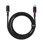 USB-C auf Lightning Verbindungskabel Baseus P10377800U01-03 Schwarz Rot 2 m