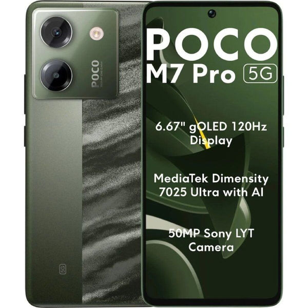 Smartphone Poco M7 PRO 8+256GB DS 5G Mediatek Dimensity 6100+ 8 GB RAM 256 GB grün