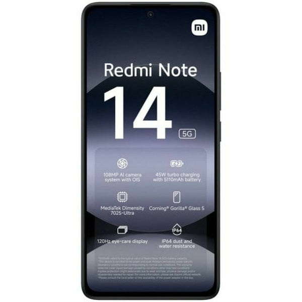 Smartphone Xiaomi Redmi Note 14 6,67" 8 GB RAM 256 GB Schwarz