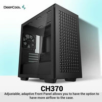 ATX Semi-Tower Gehäuse DEEPCOOL R-CH370-BKNAM1-G-1 Schwarz