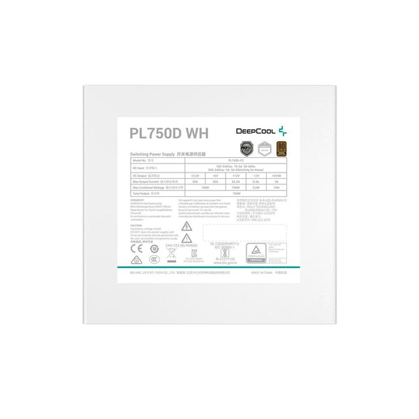 Stromquelle DEEPCOOL R-PL750D-FC0W-EU-V2 ATX 750 W 80 Plus Bronze RoHS WEEE