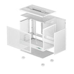 ATX Semi-Tower Gehäuse DEEPCOOL R-CH160-WHNMIO-G-1 Weiß