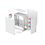 ATX Semi-Tower Gehäuse DEEPCOOL R-CC560-WHAMA4-G-2 Weiß Bunt
