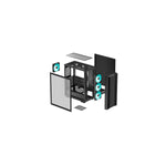 ATX Semi-Tower Gehäuse DEEPCOOL R-CC560-BKGAA4-G-2 Schwarz Bunt