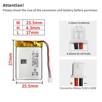 Batterie 3,7 V