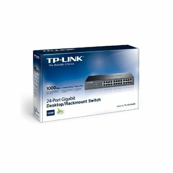 Schalter für das Netz mit Schaltschrank TP-Link TL-SG1024D 24P Gigabit