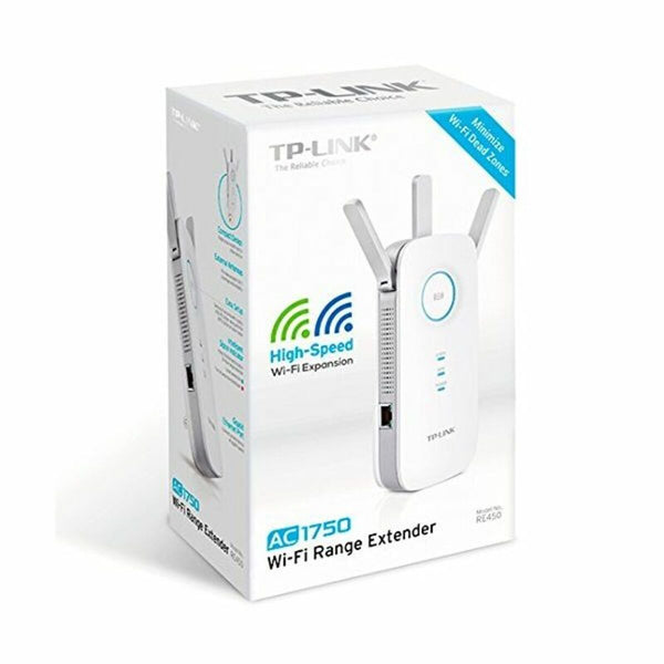 Schnittstelle TP-Link RE450 WiFi Dual AC1750 LAN Gbit Weiß