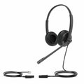 Kopfhörer mit Mikrofon Yealink YHS34 Dual Schwarz