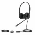 Kopfhörer mit Mikrofon Yealink YHS34LITEDUAL Schwarz