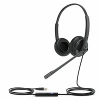 Kopfhörer mit Mikrofon Yealink UH34 LITE DUAL TEAMS Schwarz