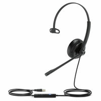 Kopfhörer mit Mikrofon Yealink UH34 LITE MONO TEAMS Schwarz