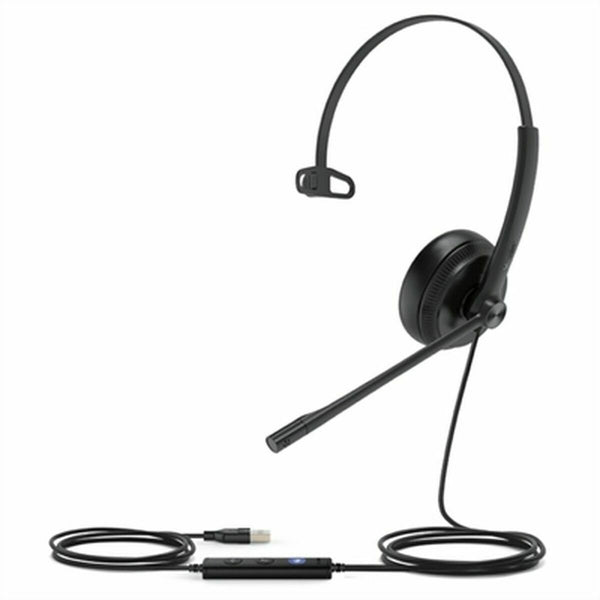 Kopfhörer mit Mikrofon Yealink UH34 LITE MONO TEAMS Schwarz