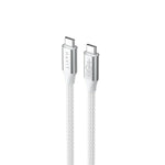 USB-C zu USB-C-Kabel Havit CB6290 Weiß Grau 1 m