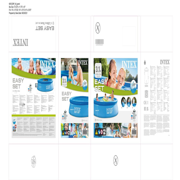 Aufblasbarer Pool Intex Easy Set 3853 L 305 x 76 x 305 cm