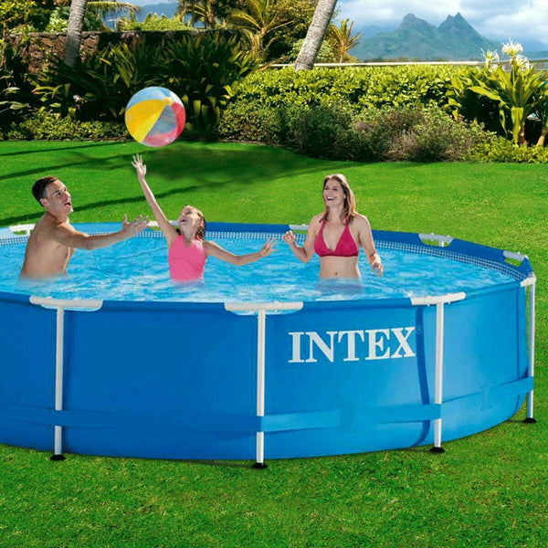 Schwimmbad Abnehmbar Intex 366 x 76 cm 6503 L kreisförmig