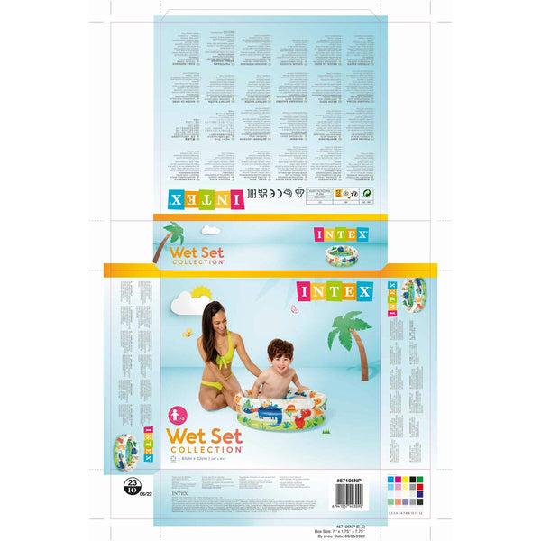 Aufblasbarer Pool Intex 57106EP-OK (61 x 22 cm) tiere 100 % PVC 61 x 22 cm