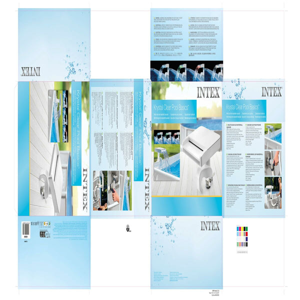 Wasserquelle  LED Intex 28090 28 x 29 x 33 cm LED Leicht