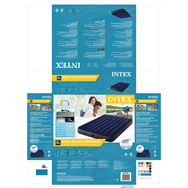Luftmatratze Intex 64758 137 x 191 x 25 cm (191 x 137 x 25 cm)