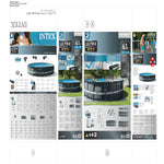 Schwimmbad Abnehmbar Intex 26334 610 x 122 x 610 cm