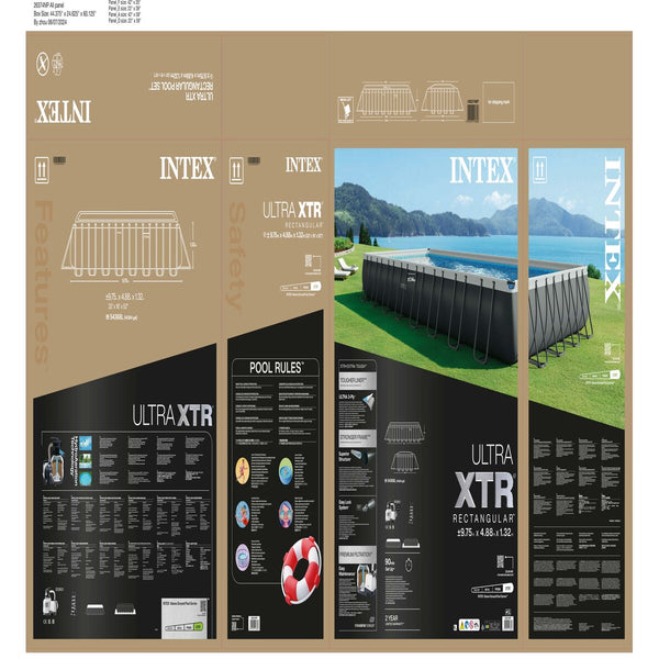 Schwimmbad Abnehmbar Intex 26374 975 x 132 x 488 cm