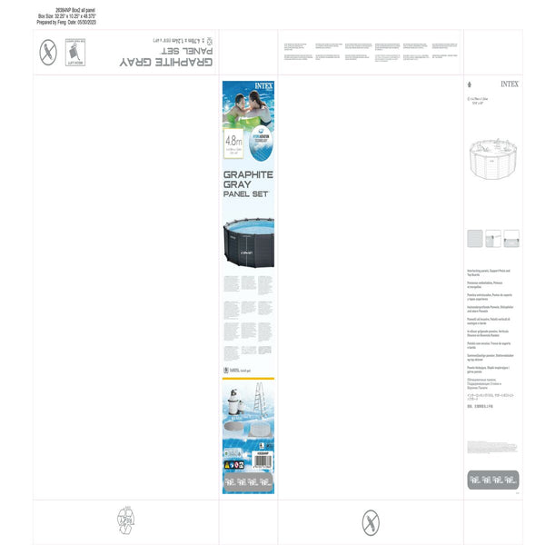 Schwimmbad Abnehmbar Intex 478 x 124 x 478 cm