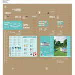 Schwimmbad Abnehmbar Intex 26732NP 549 x 122 x 549 cm